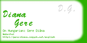 diana gere business card